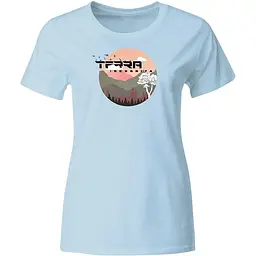 Футболка ж TrekLine Terra Logo S Блакитна (TREK-100.005)