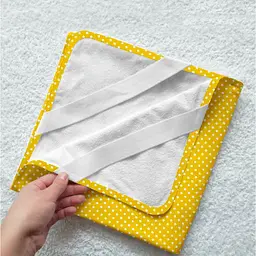 Наматрацник непромокаючий Cosas _DotsMustard 70х120 см гірчичний (WaterSheet_DotsMustard_120) - мініатюра 3