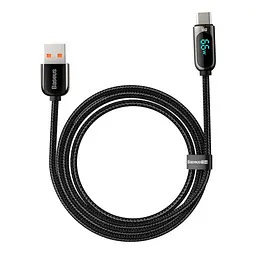 USB кабель Baseus Display Fast Charging Data Cable USB to Type-C 66W 1m чорний CASX020001 - мініатюра 3