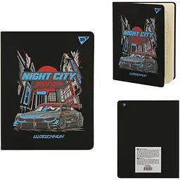 Щоденник шкільний YES PU твердий Night City Drifter, A5, 40 арк. (911609)