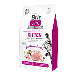 Сухий корм Brit Care Cat GF Kitten HGrowth & Development для кошенят, здоровий ріст і розвиток 2 кг (арт.171278)