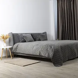 Покривало ТЕП Velour 240х260 см сіре (4-00518_22394) - мініатюра 5