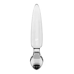 Тристоронній скляний дилдо Satisfyer Triple Crystal 1 Transparent - мініатюра 4