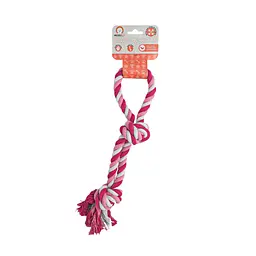 Іграшка для собак Misoko&Co Мотузкова петля. pink. 40 cm - мініатюра 2