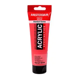 Фарба акрилова Amsterdam 832, Червоний металік 120 мл