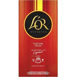 Набор кофе в капсулах L'OR Passione Rossa Espresso Maranello 100 капсул (10 п. х 10 шт.) - мініатюра 2