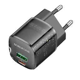 Адаптер мережевий Borofone Sunlight charger BN17 |1USB/1Type-C, 20W/3A, PD/QC| - мініатюра 3