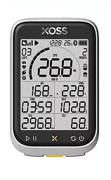 Велокомп'ютер XOSS G3+ gen3 GPS/ANT+ екран 2,8" 50 функцій