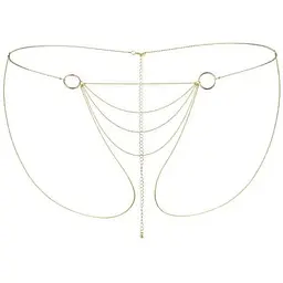 Ланцюжок-трусики Bijoux Indiscrets Magnifique Bikini Chain - Gold - мініатюра 2