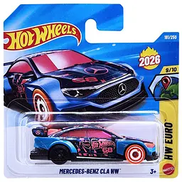 Базова машинка Hot Wheels HW Euro Mercedes-Benz CLA HW синя (5785) JJH63 - мініатюра 4