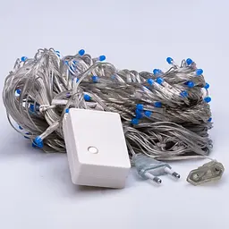 Гірлянда-штора світлодіодна 144 LED розмір 3*2 м, синій GarlandoPro ZWM2320LEDBL - мініатюра 19