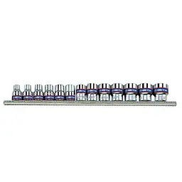 Набір головок 3/8" дюйм 1/4" - 13/16" (13 шт. 12 гранн.) на планці