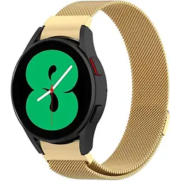 Ремінець DK CDK для Samsung Watch7 (L300 / L305) 40mm Metal Ring Milanese Loop Magnetic (013591) (gold) - мініатюра 2