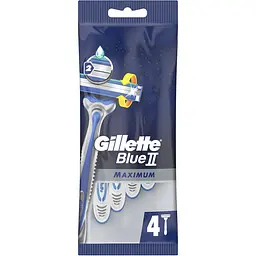 Одноразовий станок для гоління Gillette Blue 2 Maximum 4 шт. - мініатюра 2