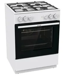 Плита комбінована Gorenje GK6A40WFFM (чавунні решітки, гриль, конвекція) - мініатюра 2