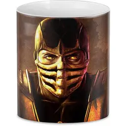 Кухоль GeekLand Mortal Kombat Мортал Комбат скорпіон MK.02.20 330 мл білий - мініатюра 3