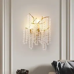 Бра в золоті з матовими монетками Line F W 105B/3 GD