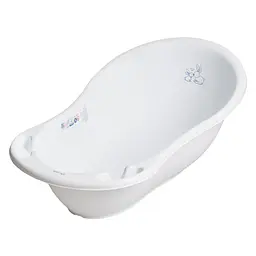 Ванночка Tega Зайчики, зі зливом, 86 см, білий (KR-004-103)