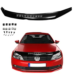 Дефлектор капота мухобойка Volkswagen Jetta VI 2010-2018 Євро кріплення Voron Glass