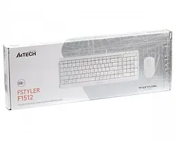 Комплект A4Tech Fstyler Sleek Multimedia Comfort F1512, White, клавіатура+миша, USB - мініатюра 5