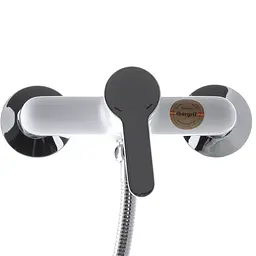 Змішувач для душу Ibergrif Square M12022W IB0032, Білий матовий - мініатюра 3