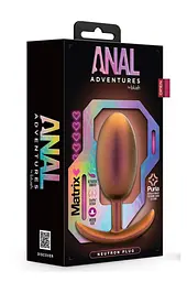 Анальна пробка із зміщеним центром тяжіння Anal Adventure Blush, силіконова, рожеве золото - мініатюра 4