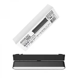 Світлодіодний магнітний трековий світильник Ardero MGU402F Ultra 12W 4000К чорний (80133)