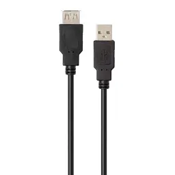 Дата кабель USB 2.0 AM/AF 3.0m Vinga (VCPUSBAMAF3BK) - мініатюра 2