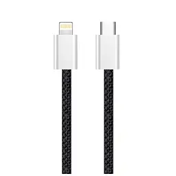 Дата кабель USB-C to Lightning 2.0m (PDF Fast Charging 27W) black ColorWay (CW-CBPDCL068-BK) - мініатюра 7