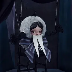 Колекційна м’яка іграшка Pop Mart SKULLPANDA × Wednesday Nevermore Academy Uniform (SWNA-01) - мініатюра 3