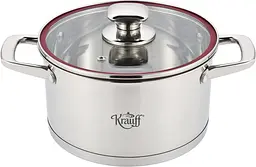 Каструля з кришкою Krauff Prime Chef 26-238-070 22 см 4.7 л срібляста