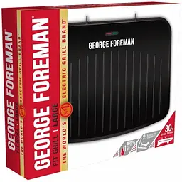 Гриль George Foreman Fit Grill Large притискний 2400 Вт чорний (25820-56) - мініатюра 3