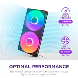 Вентилятор NZXT F280 RGB Core Black (RF-U28HF-B1) - мініатюра 8