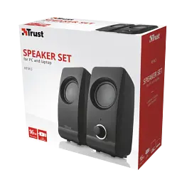 Колонки 2.0 Trust Remo, Black, 8W, працює від USB, регулятор гучності на передній панелі (17595) - мініатюра 3