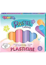 Пластилін 6 кол. 100 г COLORINO Pastel (84972PTR)