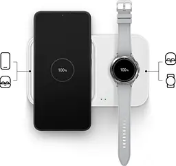 Бездротовий зарядний пристрій Samsung Duo w/o TA Dark Gray (EP-P5400BBEGEU) [112091] - мініатюра 7