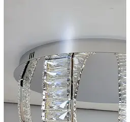Стельова кришталева LED-люстра Artlight 578/600CH з каскадними стрічками, хром, 56 Вт, від 13-20 м² - мініатюра 7