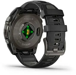 Смарт-годинник Garmin Fenix 8 47mm Solar Sapphire Carbon Gray DLC Titanium w. Black/Pebble Gray S. Band (010-02906-10) - мініатюра 10