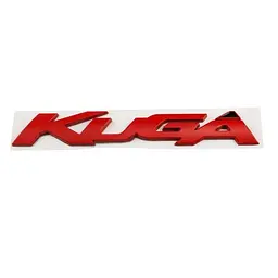Емблема напис KUGA для Ford червона 150х25мм пластик (на скотчі) OEM 1533047