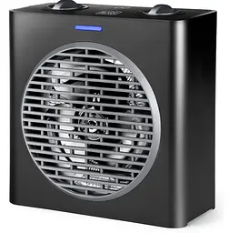 Тепловентилятор BLACK+DECKER 2,0 кВт, площа обігріву 15 кв.м., настільний, чорний (BXSH2003E)