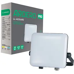 Світлодіодний прожектор Ardero LL-4030ARD PRO 30 Вт 6500 K чорний (80226) - мініатюра 2