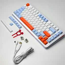 Ігрова механічна клавіатура Kondor Orion Nova / Дротове підключення / Grey Silent Switch / White - мініатюра 2