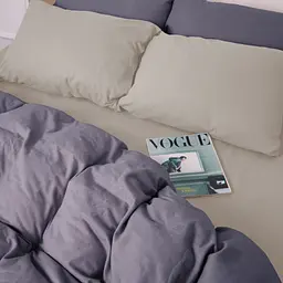 Постільна білизна MirSon 004-001 Cappuchino/Ash grey Фланель 2x143x210 Сімейний (2200009658495) - мініатюра 4