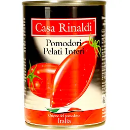 Томати Casa Rinaldi очищені 400 г ж/б (430130)