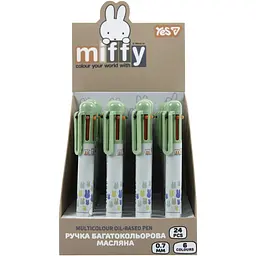Ручка кулькова автоматична Yes Miffy 0,7 мм 6 кольорів (412297) - мініатюра 3