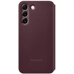 Оригінальний чохол-книжка Samsung Smart Clear View Cover для Galaxy S22 Ultra (S908) Burgundy EF-ZS908CEEGRU duplication - мініатюра 6