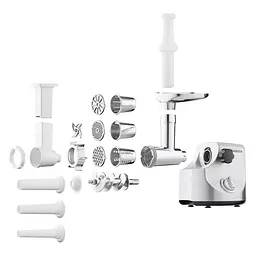 Мясорубка Ardesto MGA-3000W, Inox, 3000Вт, 4 диска, соковыжималка для помидоров и ягод, насадки домашних колбасок и кеббе, реверс, 2.6кг/мин - миниатюра 2
