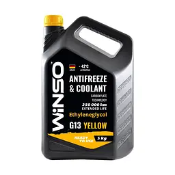 Антифриз Winso Antifreeze & Coolant Yellow -42°C жовтий G13, 5 кг (880930) - мініатюра 2