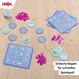 Дитяча настільна гра Блискуче Бінго HABA Єдиноріг Блискітки Удачі Funkel-Bingo 2–4 гравці від 3 років (SKU-209) - мініатюра 4