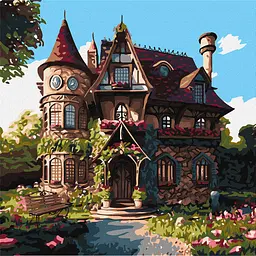 Набір для розпису по номерах Затишний палац, 40x40 см, КНО6330